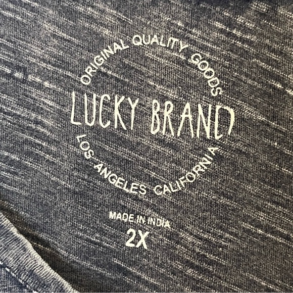 Lucky Brand Navy Top with Mandala Pattern - Picture 5 of 5